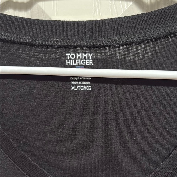 Tommy Hilfiger Women's Black V-Neck Top - Picture 3 of 7